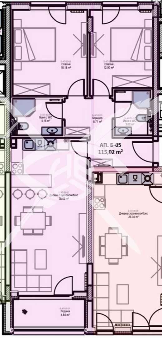 Тристаен апартамент в София, Младост 2 - 116 кв.м за 2207 €/кв.м - Снимка #1