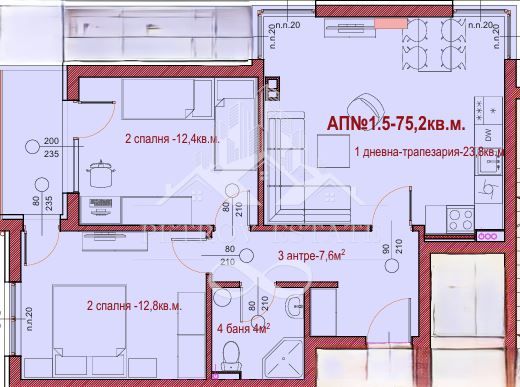 Тристаен апартамент в Велинград - 75 кв.м за 900 €/кв.м - Снимка #1
