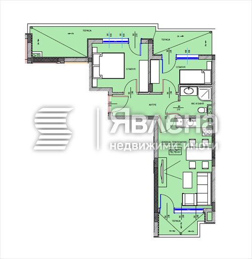 Тристаен апартамент в Поморие - 90 кв.м за 1406 €/кв.м - Снимка #1