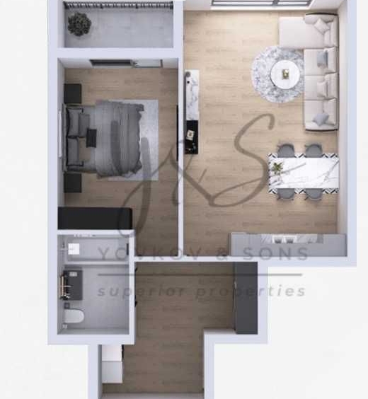 Двустаен апартамент в Пловдив, Христо Смирненски - 91 кв.м за 999 €/кв.м - Снимка #1