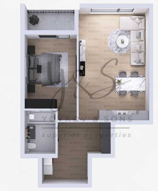 Двустаен апартамент в Пловдив, Христо Смирненски - 91 кв.м за 999 €/кв.м - Снимка #1