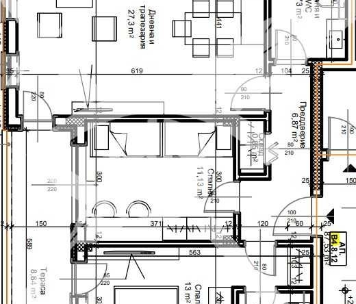 Тристаен апартамент в Пловдив, Остромила - 105 кв.м за 669 €/кв.м - Снимка #1