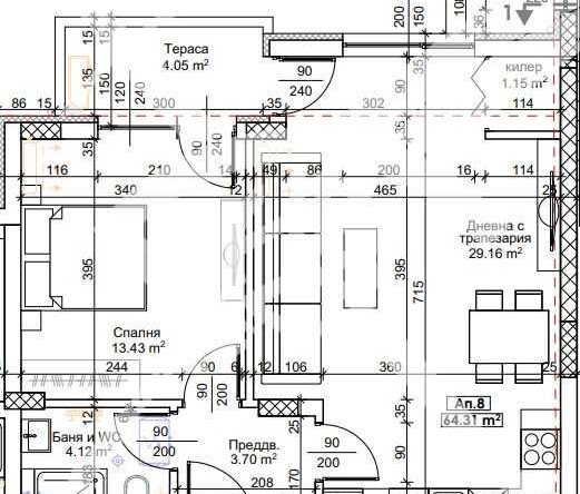 Двустаен апартамент в Пловдив, Тракия - 74 кв.м за 1051 €/кв.м - Снимка #1