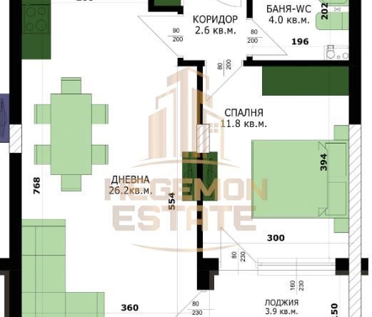 Двустаен апартамент в Варна, Колхозен пазар - 64 кв.м за 1547 €/кв.м - Снимка #1