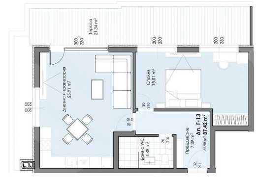 Двустаен апартамент в Пловдив, Христо Смирненски - 100 кв.м за 997 €/кв.м - Снимка #1