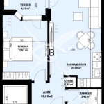 Двустаен апартамент в Бургас, Изгрев - 58 кв.м за 712 €/кв.м - Снимка #1