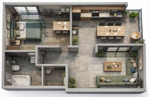 Двустаен апартамент в Пловдив, Прослав - 91 кв.м за 757 €/кв.м - Снимка #1