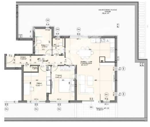 Тристаен апартамент в Пловдив, Христо Смирненски - 245 кв.м за 399 €/кв.м - Снимка #1