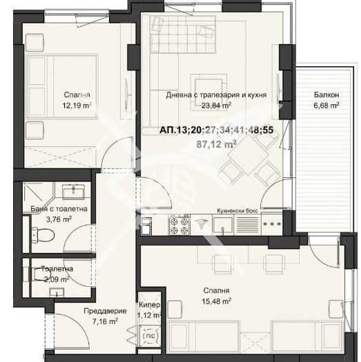 Тристаен апартамент в Пловдив, Кючук Париж - 101 кв.м за 894 €/кв.м - Снимка #1