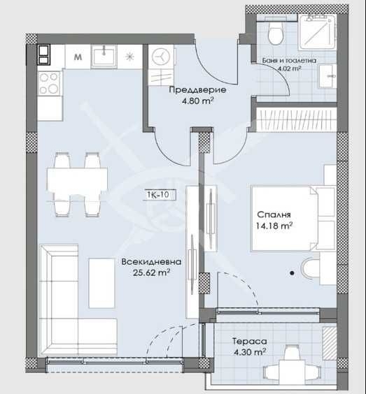 Двустаен апартамент в Пловдив, Остромила - 71 кв.м за 1399 €/кв.м - Снимка #1