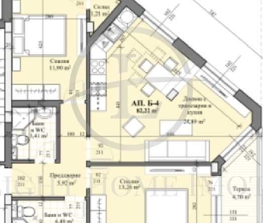 Тристаен апартамент в Пловдив, Христо Смирненски - 93 кв.м за 1360 €/кв.м - Снимка #1