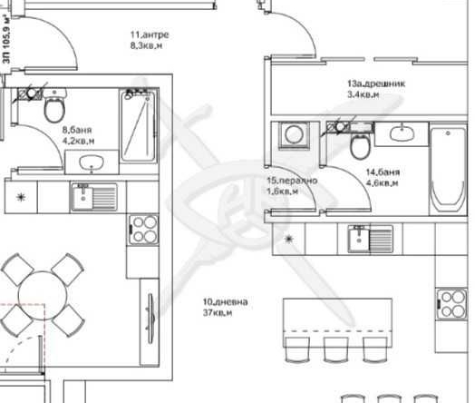 Тристаен апартамент в Пловдив, Кючук Париж - 128 кв.м за 739 €/кв.м - Снимка #1