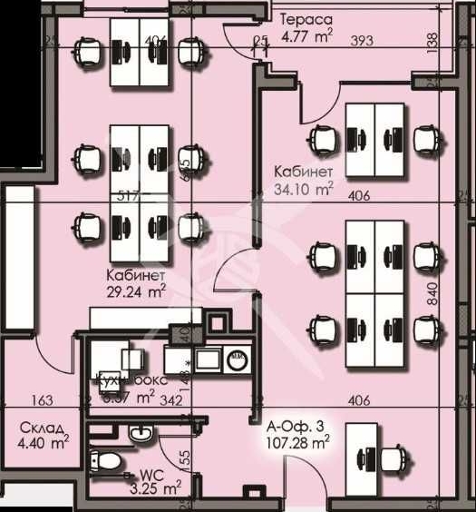 Офис в Бургас, Изгрев - 107 кв.м за 614 €/кв.м - Снимка #1