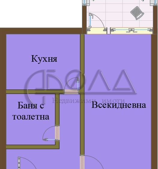 Едностаен апартамент в София, Дружба 2 - 44 кв.м за 2023 €/кв.м - Снимка #1