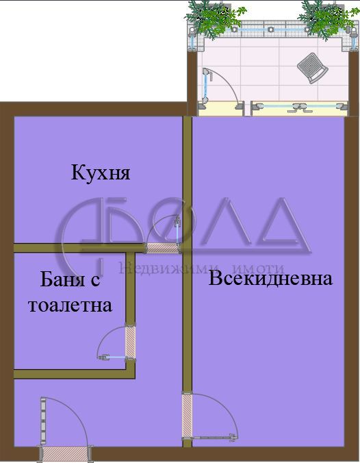 Едностаен апартамент в София, Дружба 2 - 44 кв.м за 2023 €/кв.м - Снимка #1