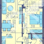 Двустаен апартамент в Пловдив, Изгрев - 71 кв.м за 613 €/кв.м - Снимка #1