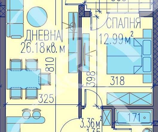 Двустаен апартамент в Пловдив, Изгрев - 71 кв.м за 613 €/кв.м - Снимка #1