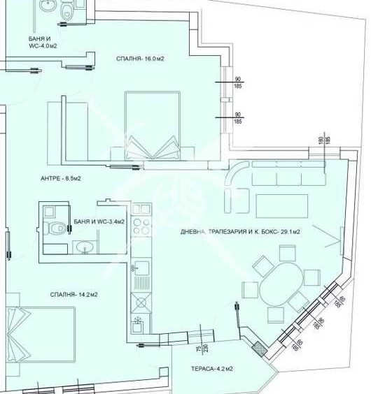 Тристаен апартамент в Пловдив, Център - 114 кв.м за 1028 €/кв.м - Снимка #1