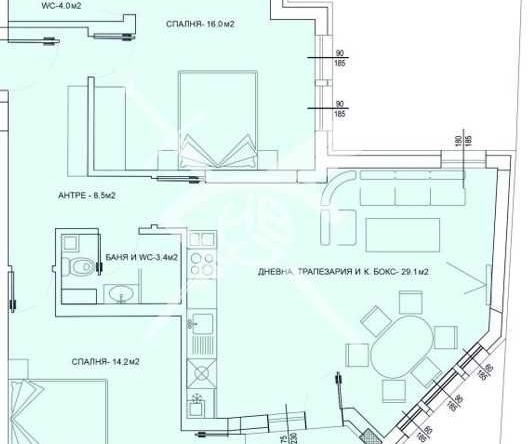 Тристаен апартамент в Пловдив, Център - 119 кв.м за 1020 €/кв.м - Снимка #1