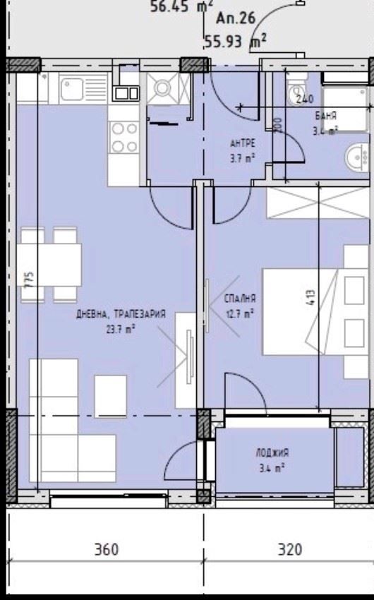Двустаен апартамент в София, Малинова долина - 73 кв.м за 1747 €/кв.м - Снимка #1