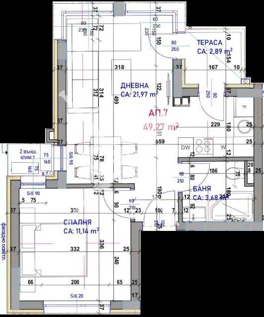 Двустаен апартамент в Бургас, Крайморие - 67 кв.м за 1205 €/кв.м - Снимка #1