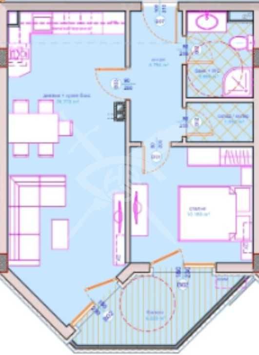 Двустаен апартамент в Бургас, Сарафово - 69 кв.м за 1295 €/кв.м - Снимка #1