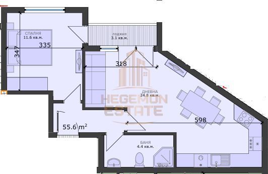 Двустаен апартамент в Варна, Левски - 67 кв.м за 1339 €/кв.м - Снимка #1