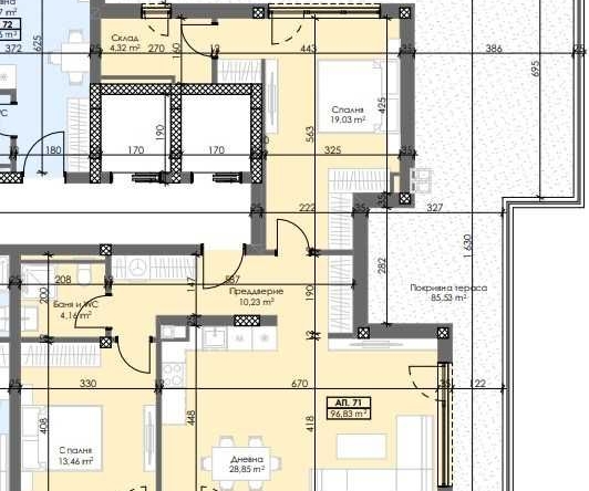 Тристаен апартамент в Пловдив, Тракия - 113 кв.м за 1730 €/кв.м - Снимка #1
