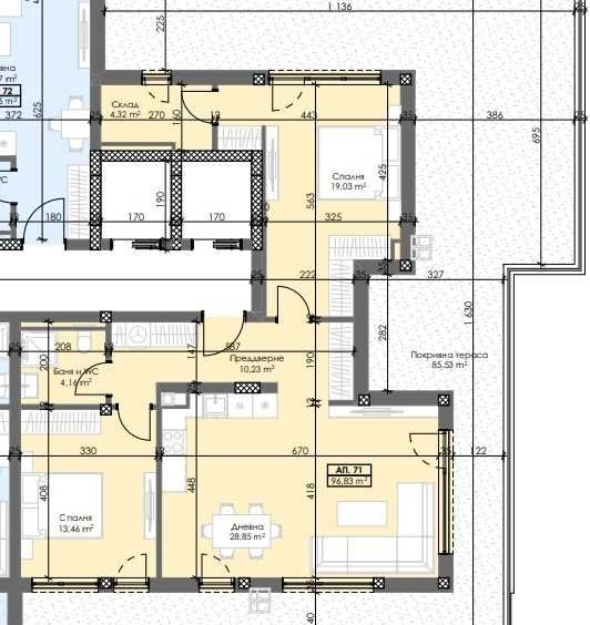 Тристаен апартамент в Пловдив, Тракия - 113 кв.м за 1730 €/кв.м - Снимка #1