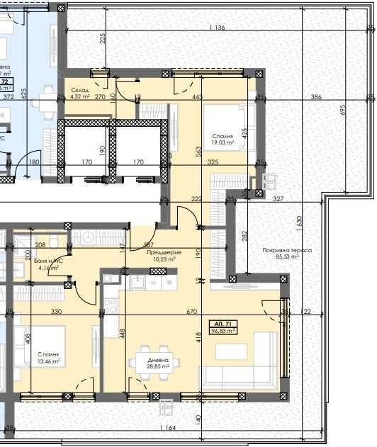 Тристаен апартамент в Пловдив, Тракия - 113 кв.м за 1730 €/кв.м - Снимка #1