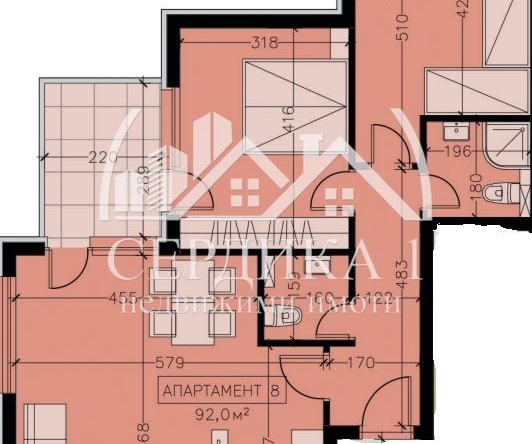 Тристаен апартамент в София, Манастирски ливади - 107 кв.м за 1388 €/кв.м - Снимка #1