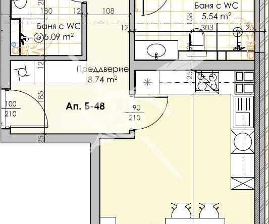 Тристаен апартамент в Пловдив, Кършияка - 123 кв.м за 1537 €/кв.м - Снимка #1