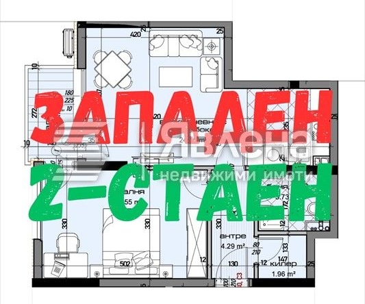 Двустаен апартамент в Варна, Младост 1 - 79 кв.м за 1392 €/кв.м - Снимка #1