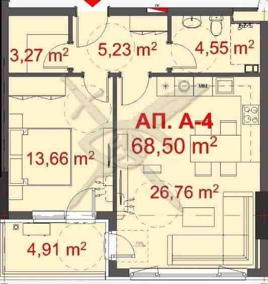 Двустаен апартамент в Бургас, Славейков - 80 кв.м за 1161 €/кв.м - Снимка #1