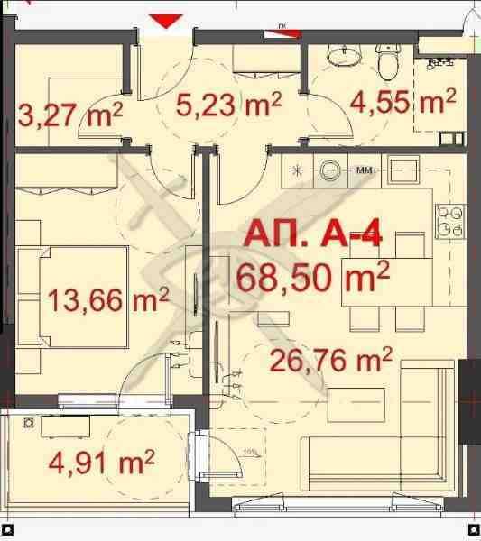 Двустаен апартамент в Бургас, Славейков - 80 кв.м за 1161 €/кв.м - Снимка #1