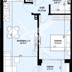 Двустаен апартамент в Бургас, Изгрев - 63 кв.м за 1239 €/кв.м - Снимка #1