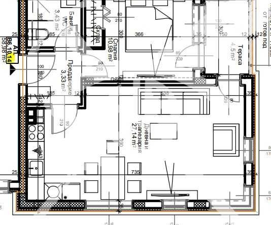 Двустаен апартамент в Пловдив, Остромила - 71 кв.м за 1307 €/кв.м - Снимка #1