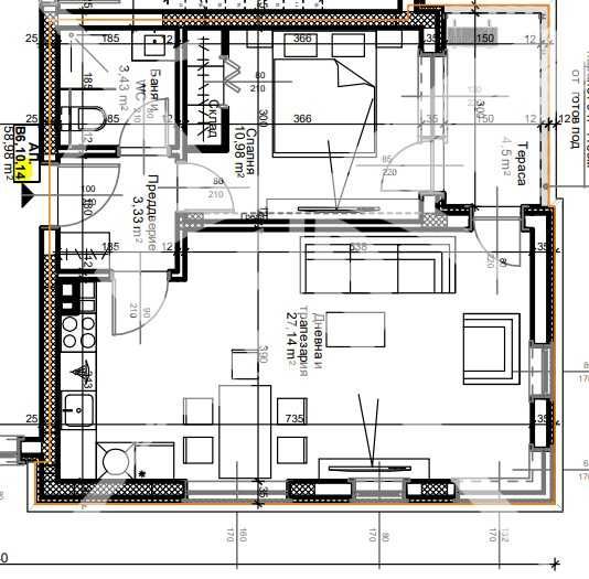 Двустаен апартамент в Пловдив, Остромила - 71 кв.м за 1307 €/кв.м - Снимка #1