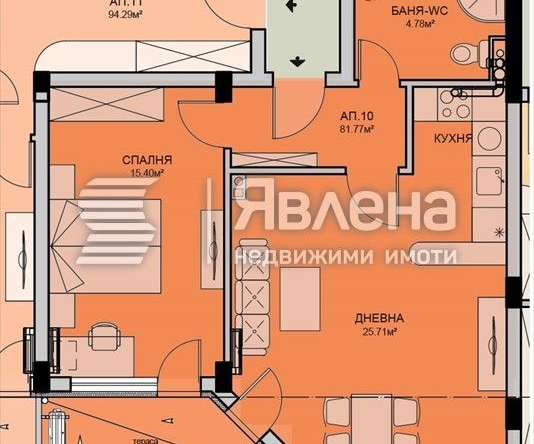 Двустаен апартамент в Бургас, Меден рудник - зона В - 102 кв.м за 706 €/кв.м - Снимка #1