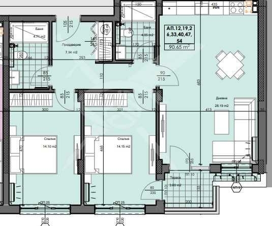 Двустаен апартамент в Пловдив, Кършияка - 107 кв.м за 544 €/кв.м - Снимка #1