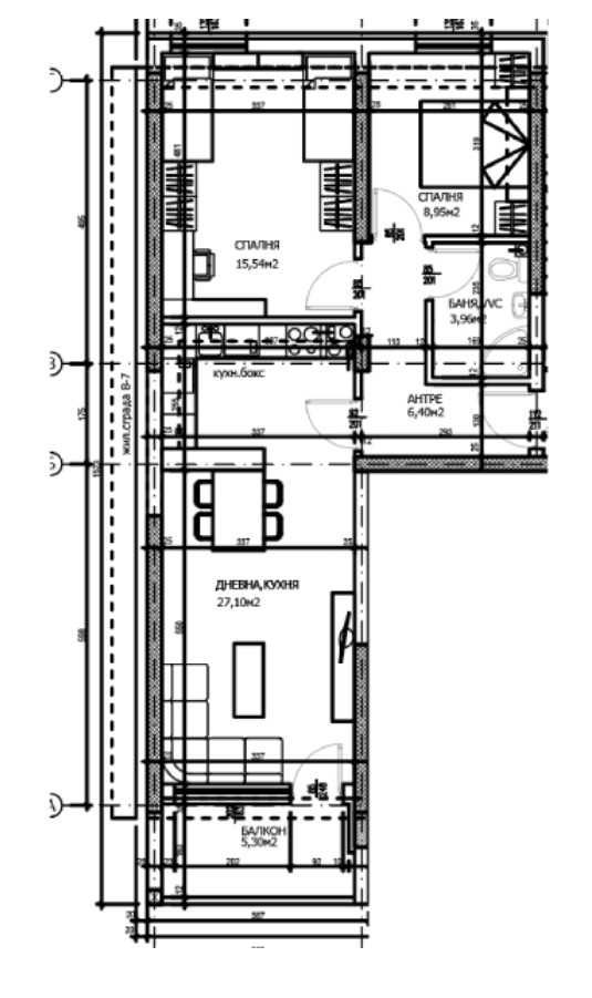 Тристаен апартамент в Пловдив, Тракия - 91 кв.м за 1158 €/кв.м - Снимка #1