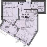 Двустаен апартамент в София, Люлин 5 - 60 кв.м за 1392 €/кв.м - Снимка #1