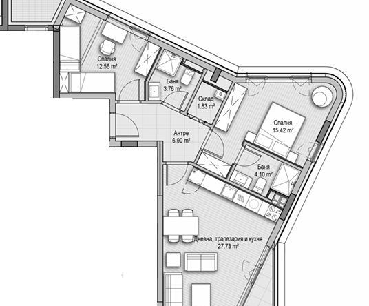 Тристаен апартамент в София, Витоша - 116 кв.м за 1530 €/кв.м - Снимка #1
