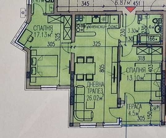 Тристаен апартамент в Асеновград - 105 кв.м за 848 €/кв.м - Снимка #1