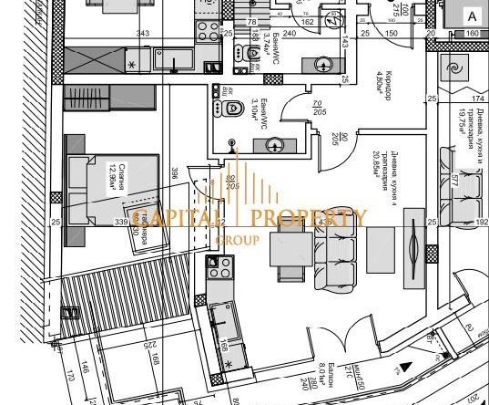 Двустаен апартамент в Варна, Автогара - 68 кв.м за 1215 €/кв.м - Снимка #1