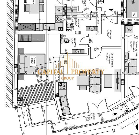 Двустаен апартамент в Варна, Автогара - 68 кв.м за 1215 €/кв.м - Снимка #1