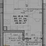 Едностаен апартамент в Пловдив, Кючук Париж - 36 кв.м за 1250 €/кв.м - Снимка #1