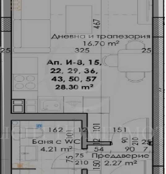 Едностаен апартамент в Пловдив, Кючук Париж - 36 кв.м за 1250 €/кв.м - Снимка #1