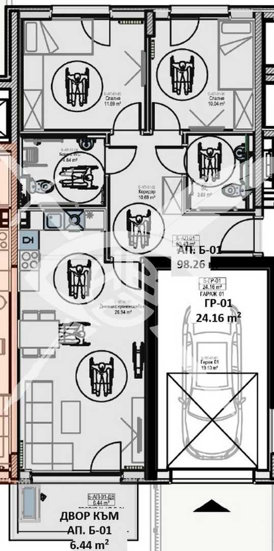 Тристаен апартамент в София, Младост 2 - 102 кв.м за 1003 €/кв.м - Снимка #1
