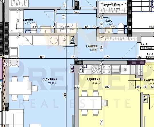 Тристаен апартамент в Варна, Виница - 107 кв.м за 1496 €/кв.м - Снимка #1